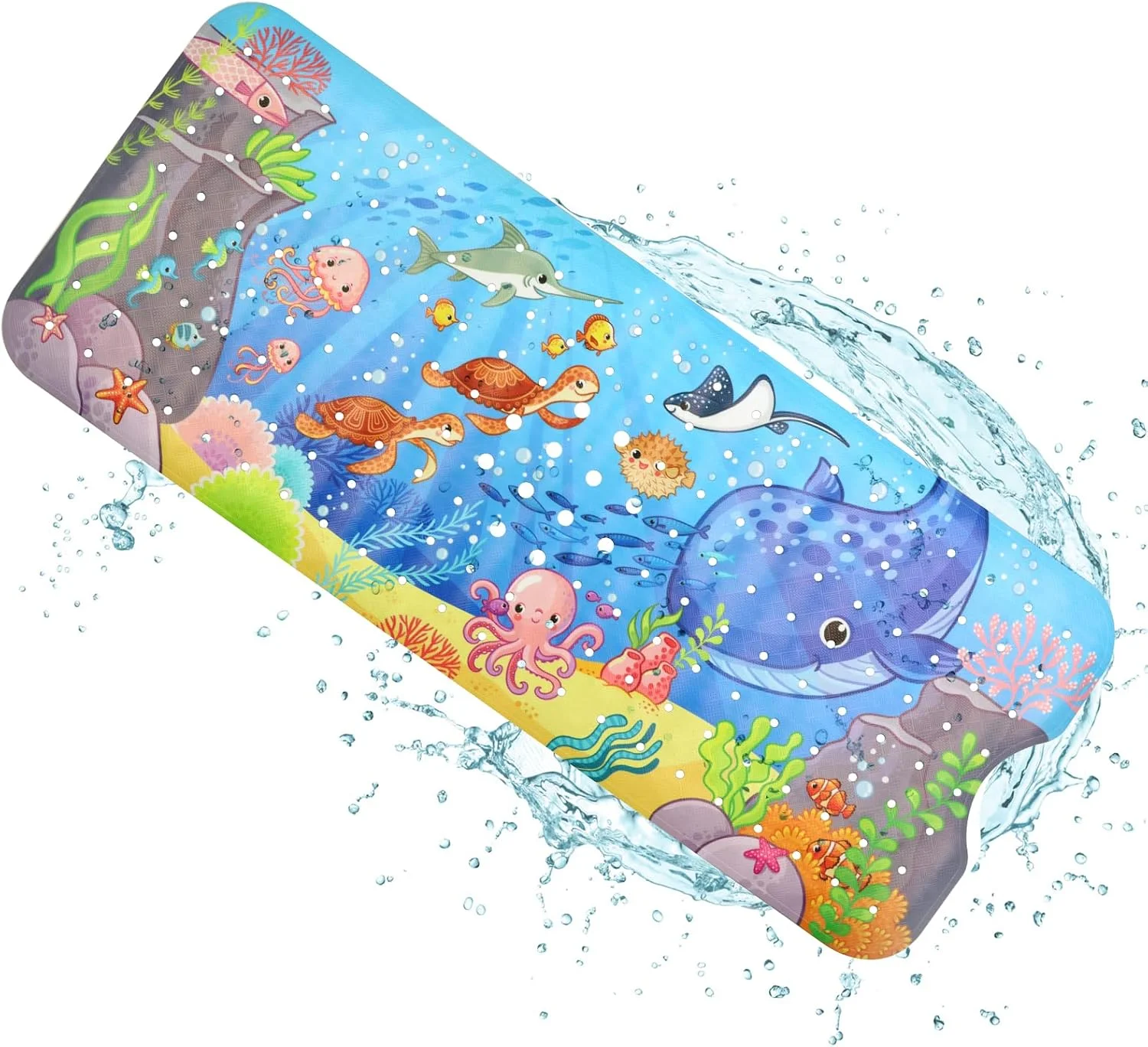 JOPHEK Alfombra Antideslizante Bañera 100x40 cm