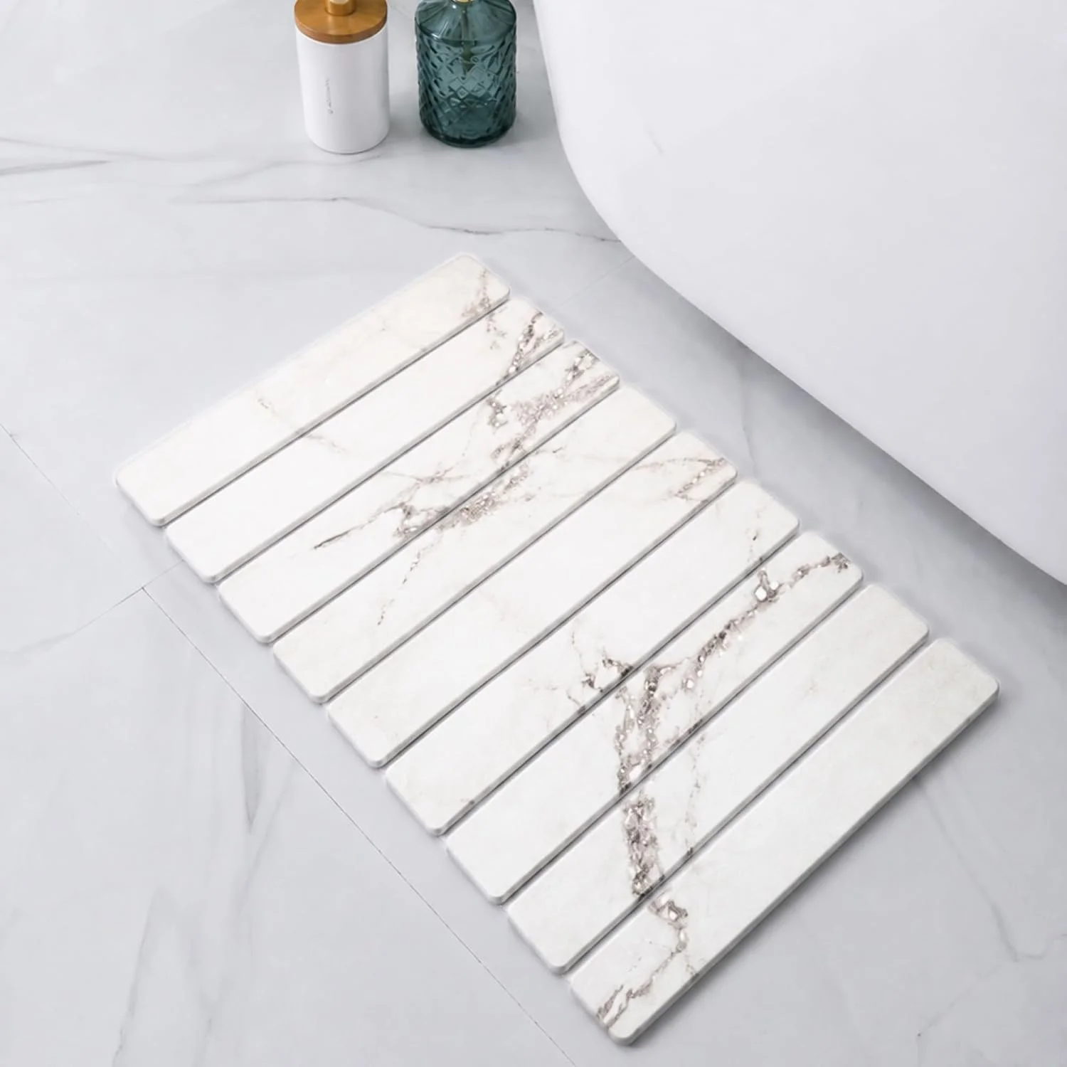Pure 4Home Alfombra Diatomita Baño Plegable 60x39 cm